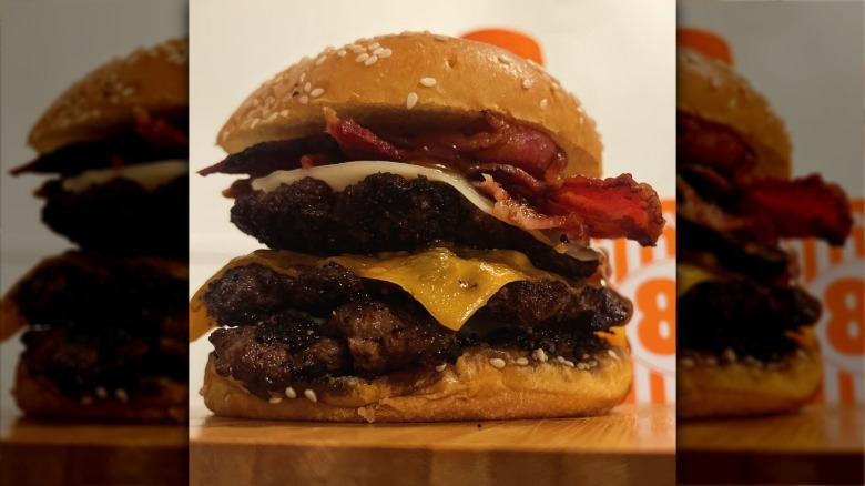 homemade take on the Whataburger chop house burger