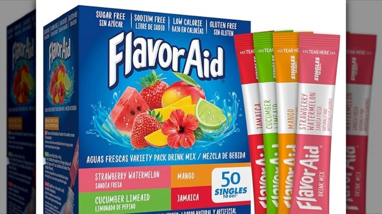 Flavor Aid drink mix packets