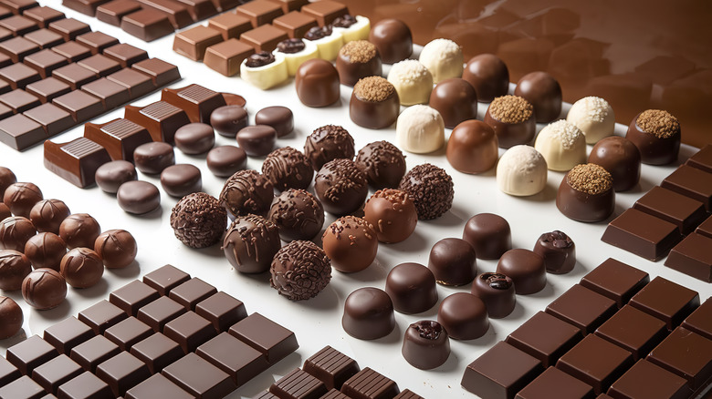 assorted chocolate truffles