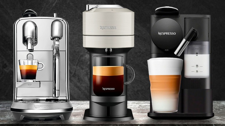various Nespresso machines