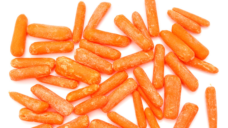 baby carrots with white on them