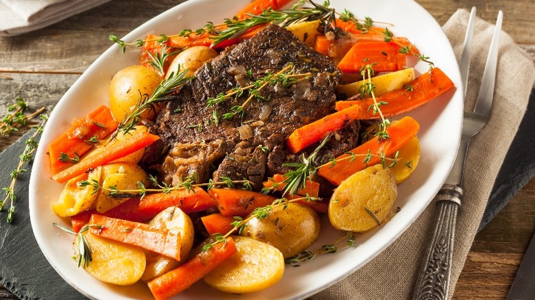 pot roast and vegetables