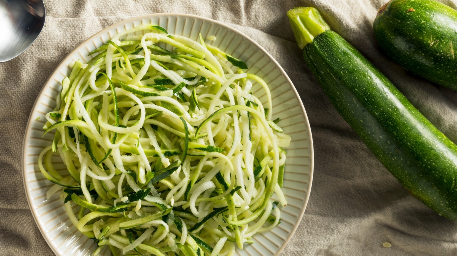 When Spiralizing Zoodles, Choose Smaller Zucchini For Less Watery Results
