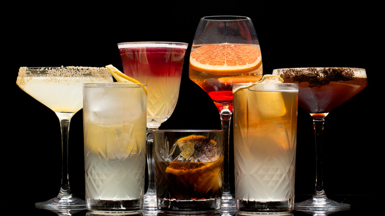 Different types of cocktails