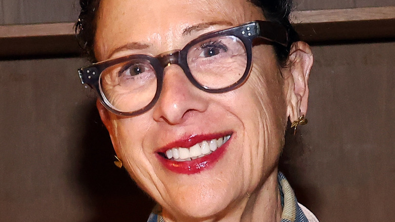 Nancy Silverton smiling with glasses