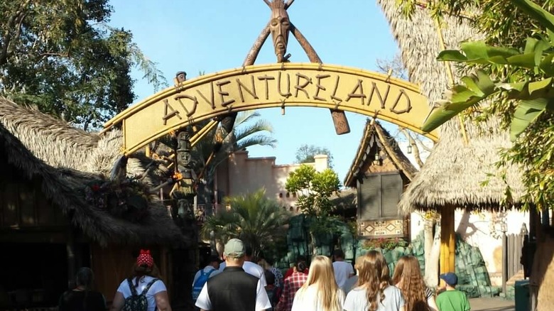 Wandering through Adventureland in Disneyland