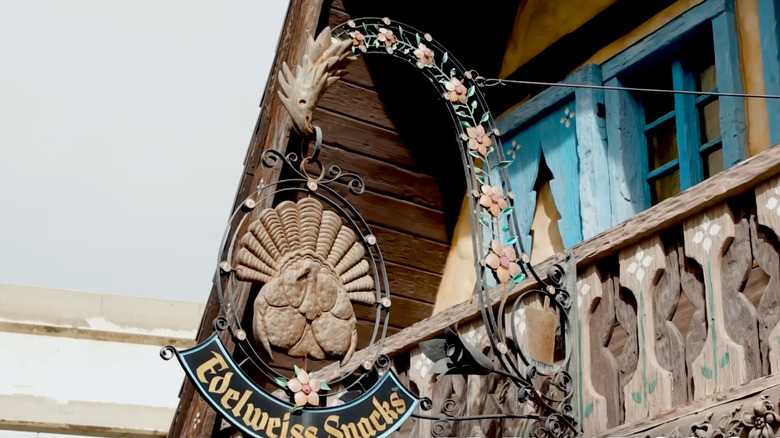 Edelweiss snacks and the sign