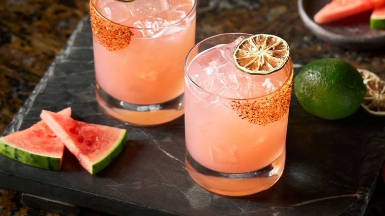 cocktails at The Keg restaurant and steakhouse in Old Montreal