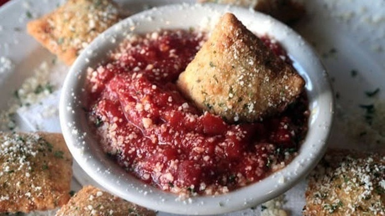 Toasted ravioli at Mama's On The Hill in St. Louis