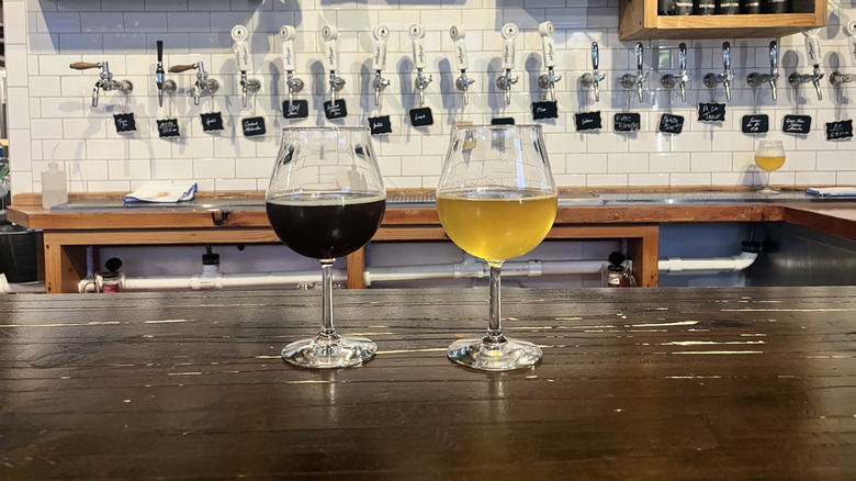 Dark and light beer from Side Project Brewing in St. Louis