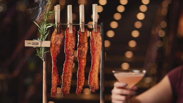 Clothesline Candied Bacon