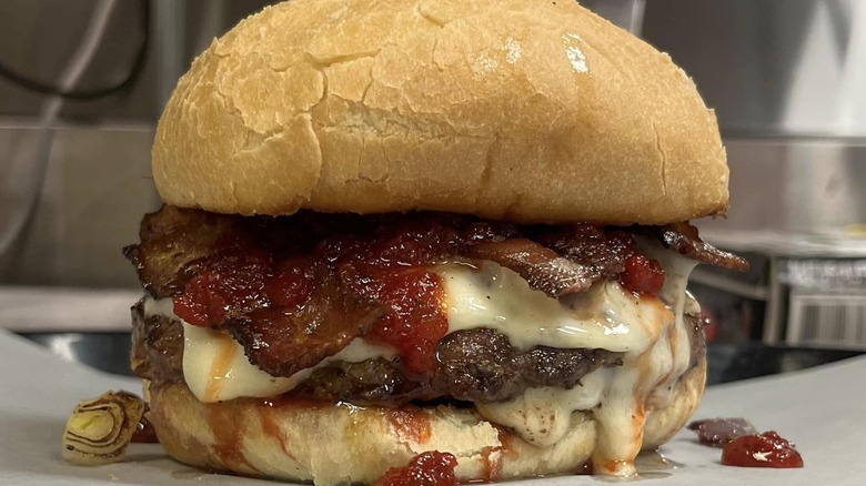 Bacon cheeseburger from Hit List