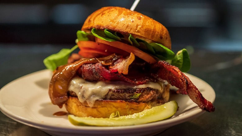 Burger from the Redcoat Tavern