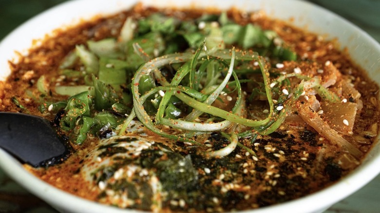 Bowl of tantanmen ramen