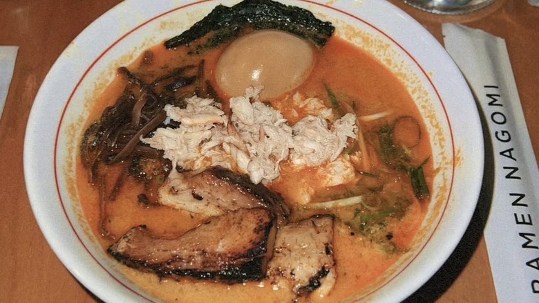 Ramen with crab