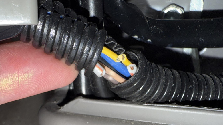 Broken wires inside Whirlpool refrigerator