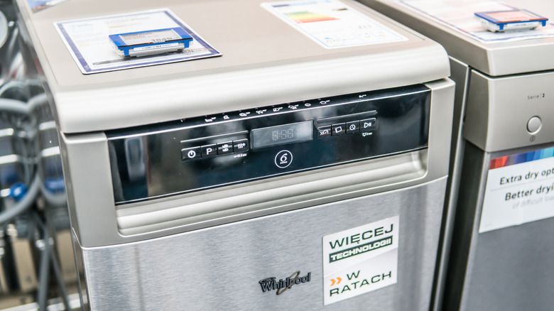 Whirlpool dishwashers on display in Poland