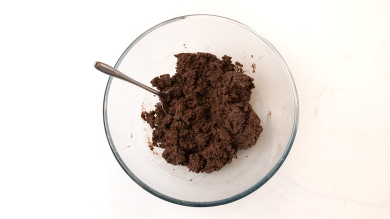 Oreo crumb truffle mixture