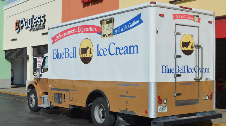 Blue Bell delivery truck
