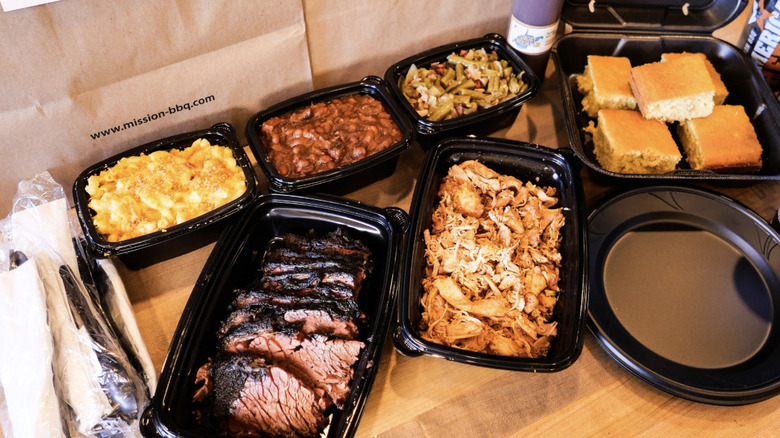 Mission BBQ dishes