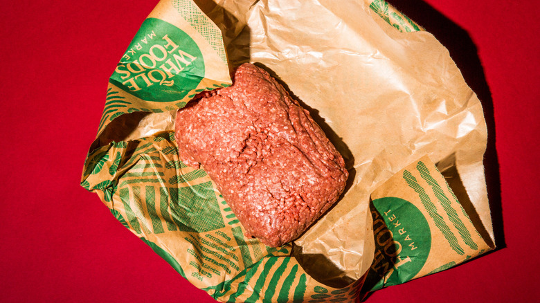 Whole Foods ground beef wrapper