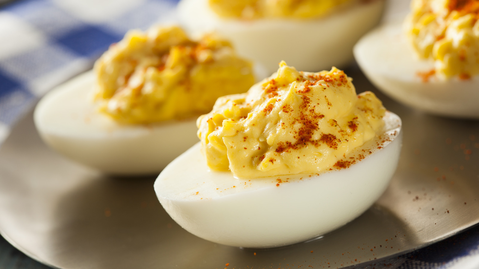 Whole Grain Mustard Adds Texture And Spice To A Deviled Eggs Recipe