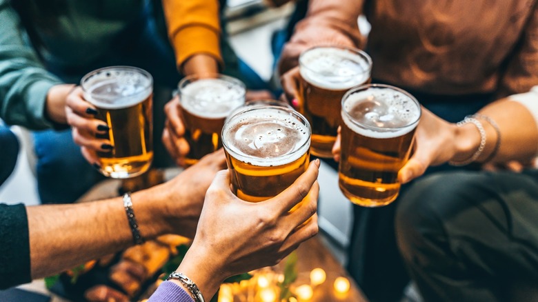 Cheers — people drinking beer