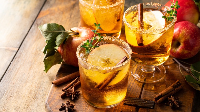 Apple cider cocktails
