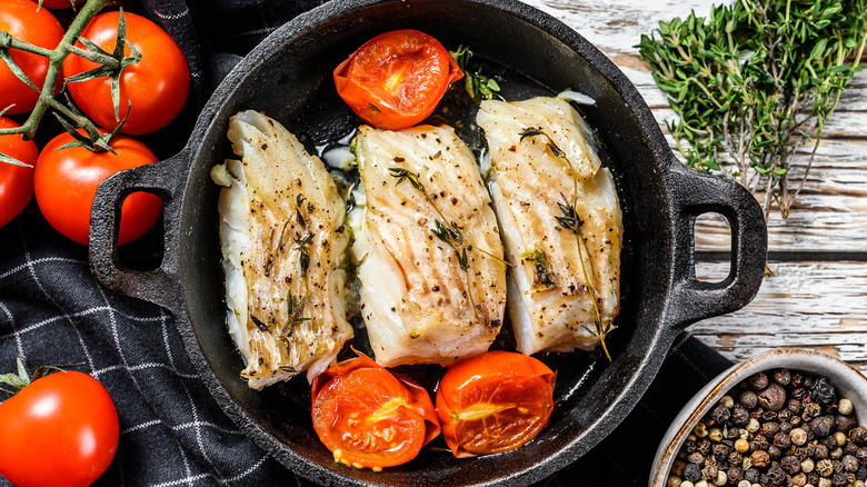 Cooking fish in cast iron