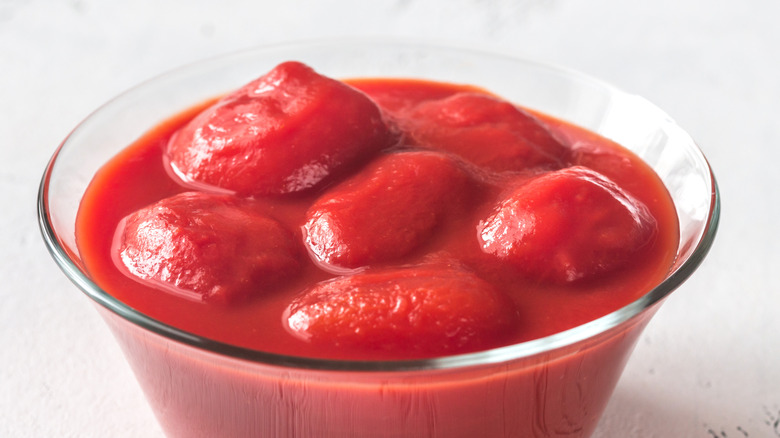 Whole canned tomatoes