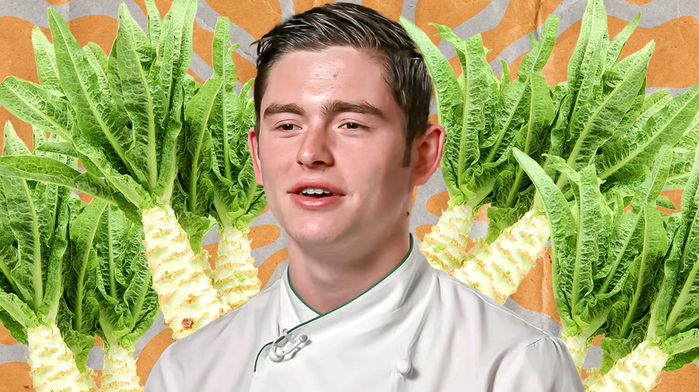 Chef EJ Lagasse with celtuce