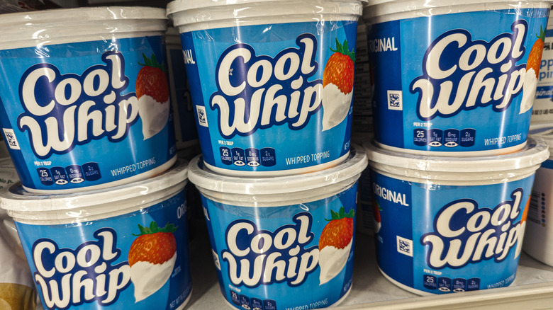 Cool Whip in grocery store freezer