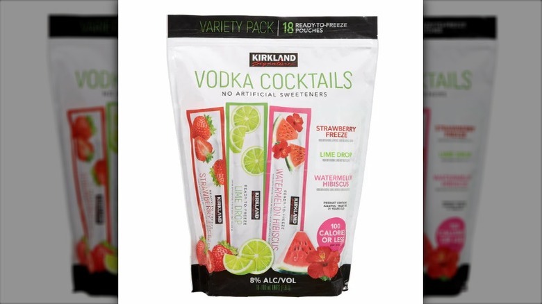 bag of costco's kirkland signature frozen cocktails