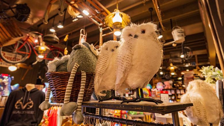 The interior of a Cracker Barrel store
