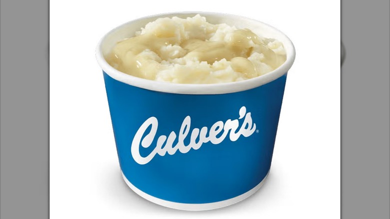 Culver's mashed potatoes and gravy side