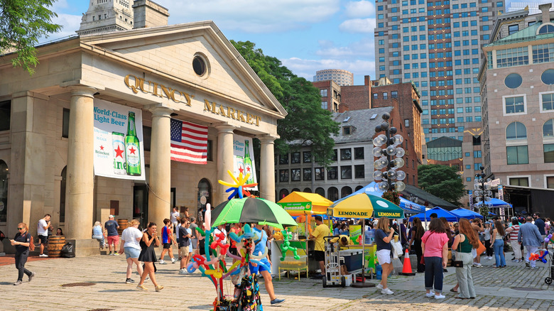 Exterior of Quincy Market Boston