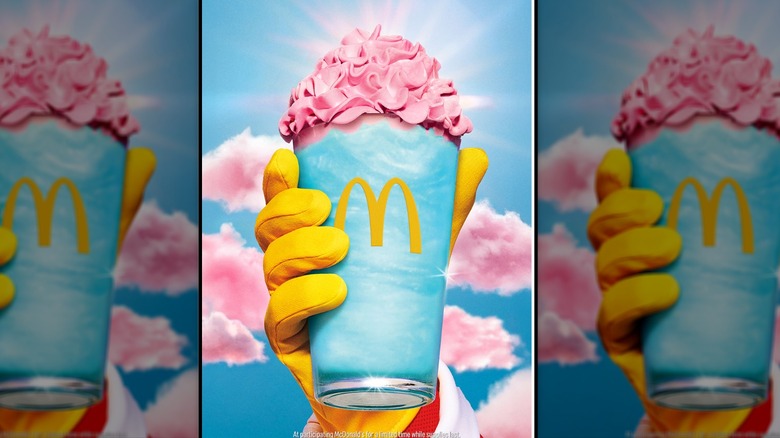 McDonaldland's new blue raspberry shake