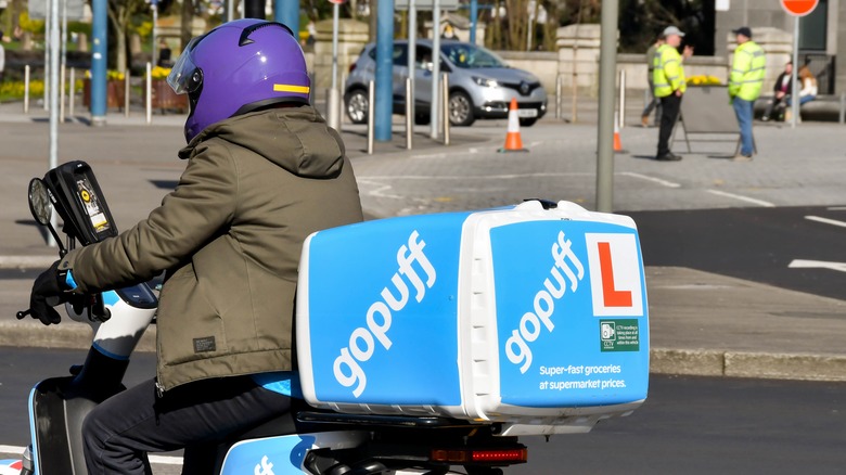 A Gopuff delivery driver 