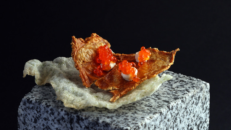 Amuse-bouche with caviar