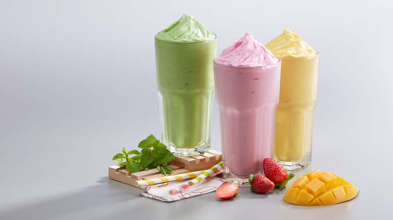 selection of smoothies