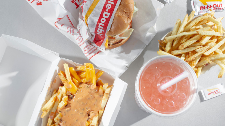 In-N-Out meal with drink