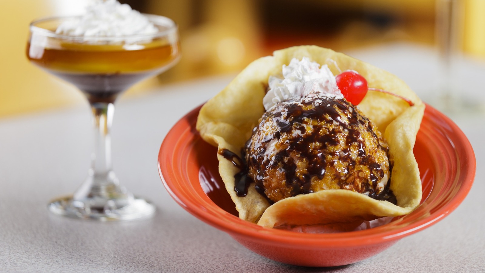 Why It Pays To Add An Extra Coating When Making Fried Ice Cream