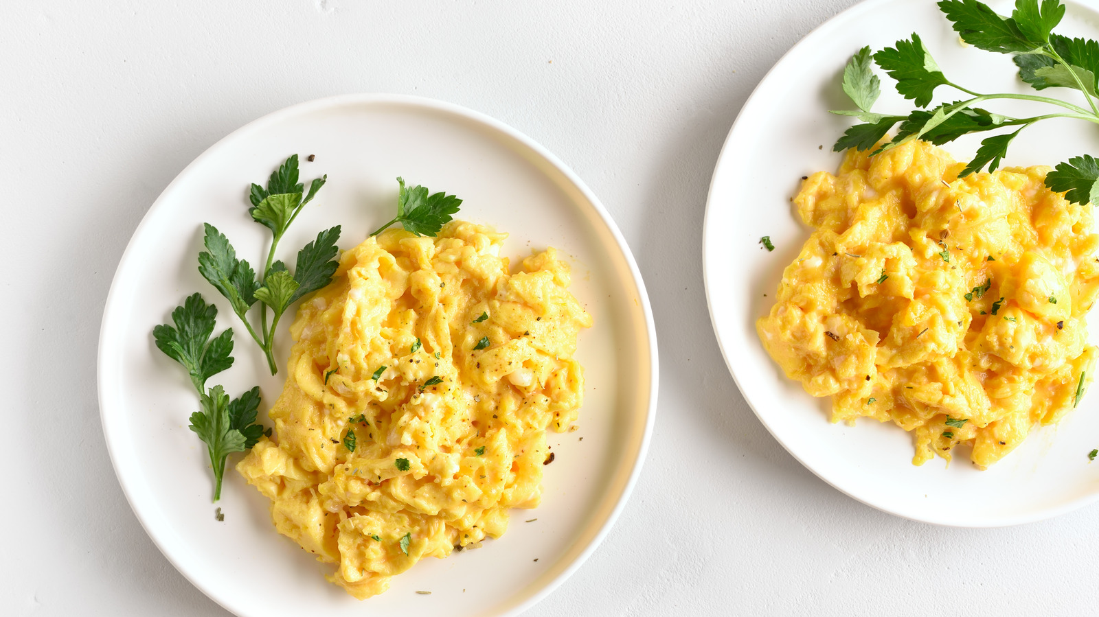 Scrambled Eggs In A Cast Iron Chef Skillet