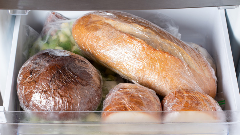 Bread in fridge