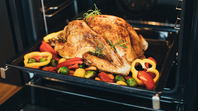 roast turkey and vegetables convection oven