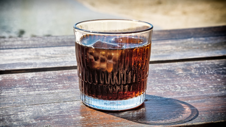 Rum and Coke wood table