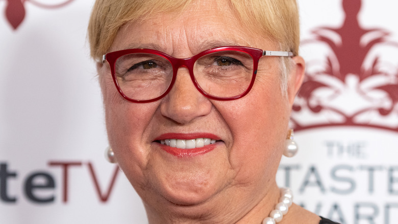 Lidia Bastianich with glasses and pearls
