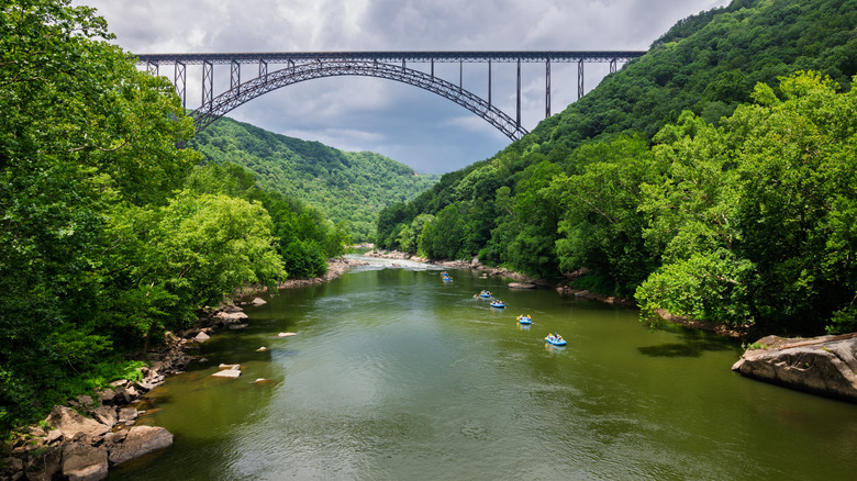 The New River Gorge Bridge in West Virginia