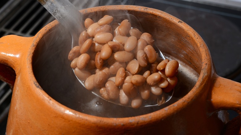 Pot of pinto beans
