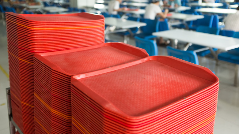 cafeteria trays